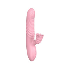 Вібратор - Angelia, USB 3 Functions Of Thrusting, 20 Vibrations Flesh