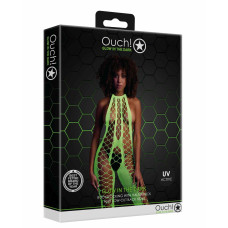 Бодістокінг - Ouch! Bodystocking With Halterneck Green, XS/XL
