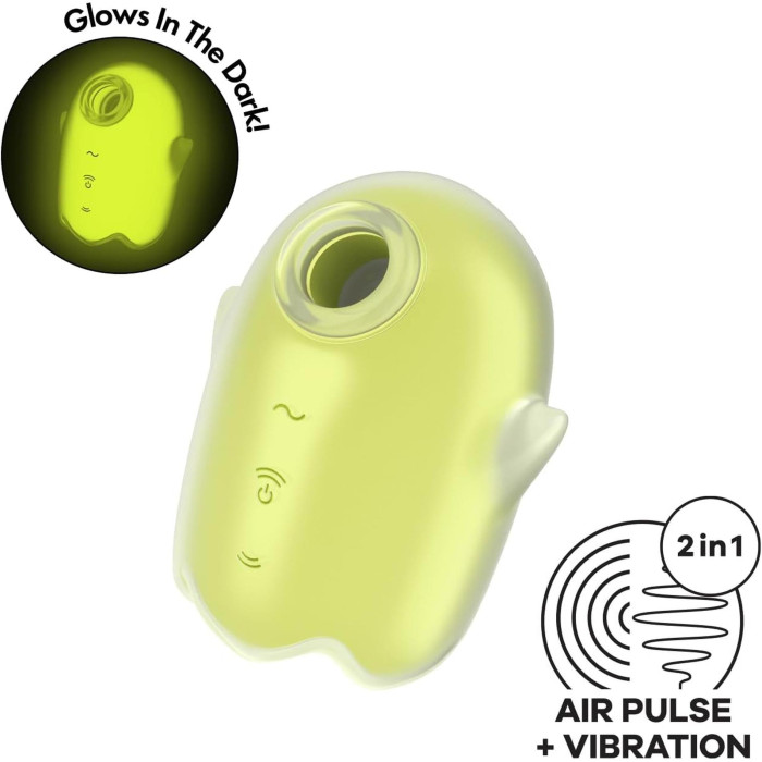 Вакуумний стимулятор - Satisfyer Glowing Ghost Yellow