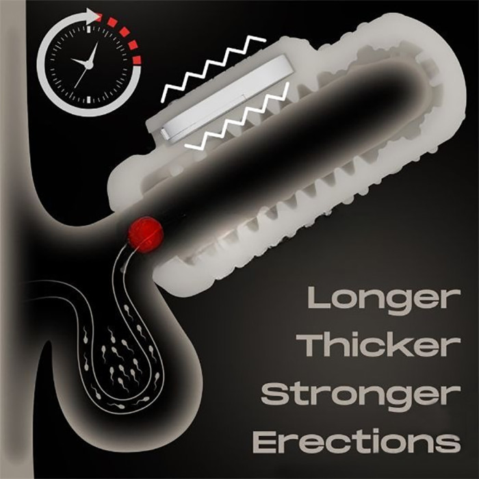 Насадка на член/мастурбатор - Knights Ring Vibrating Dual Purpose Sleeve-Drip