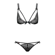 Комплект білизни - Obsessive Intensa Set Black L/XL