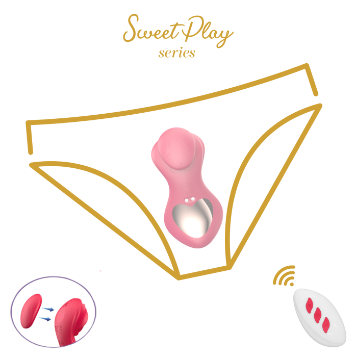 Вібратор - Erospace Sweet Play Panty Vibrator With Remote Control A1