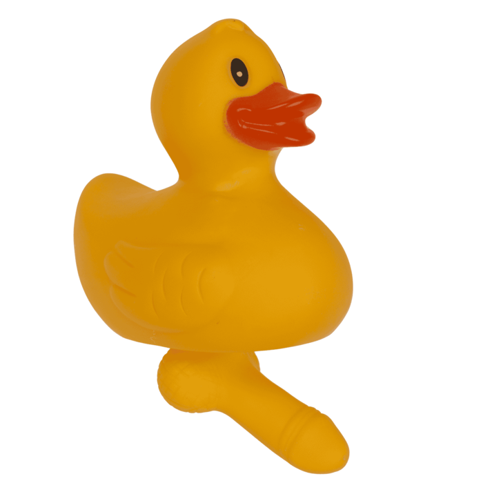 Гумова качечка з пенісом Duck With Dick