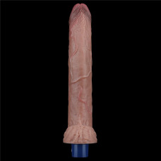 Вібратор - Real Softee Rechargeable Silicone Vibrating Dildo 11" (пошкоджено упаковку)