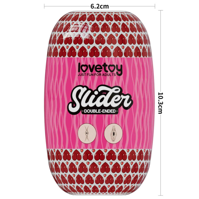 Мастурбатор - Slider Double-Ended Masturbator Ass and Vagina Flesh (пошкоджена захисна плівка)
