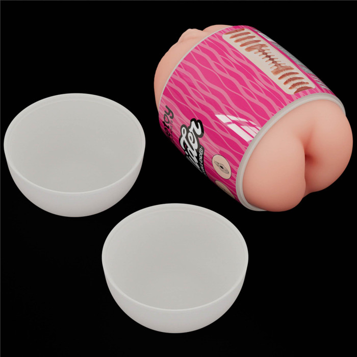 Мастурбатор - Slider Double-Ended Masturbator Ass and Vagina Flesh (пошкоджена захисна плівка)