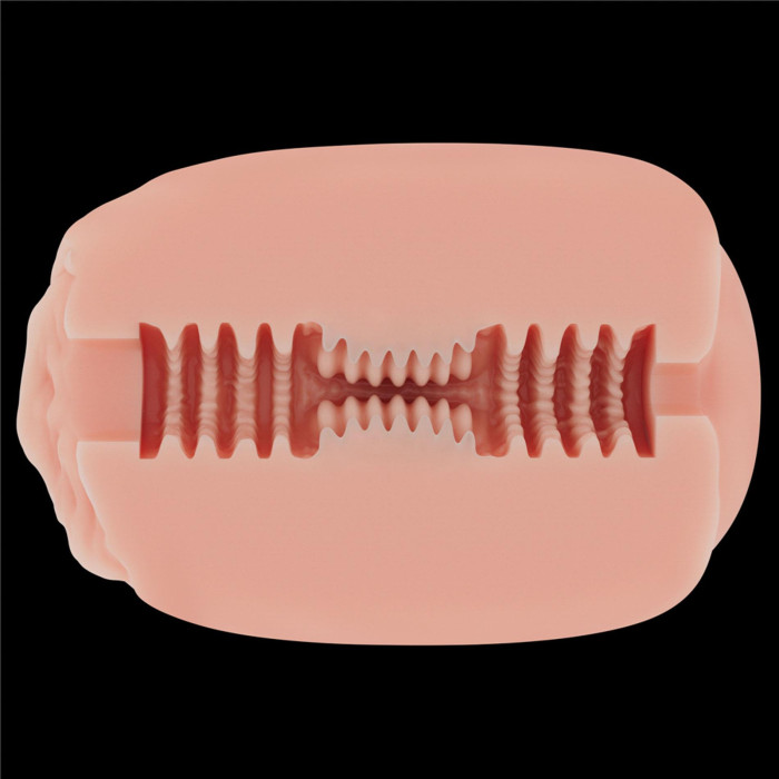 Мастурбатор - Slider Double-Ended Masturbator Ass and Vagina Flesh (пошкоджена захисна плівка)