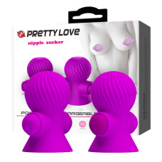 Вакуумна помпи для сосків - Pretty Love Nipple Sucker Purple