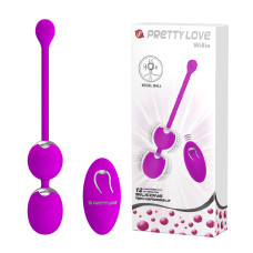 Вагінальні віброкульки - Pretty Love Willie Vibrating Kegel Balls Purple