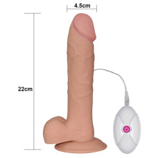 Реалістичний вібратор - The Ultra Soft Dude Vibrating 9"