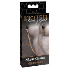 Затискачі для сосків - FFS Gold Chain Nipple Clamps