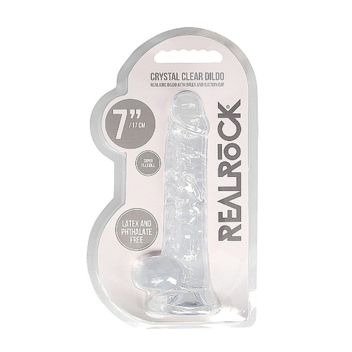 Фалоімітатор - Realrock Dildo 7" Transparent