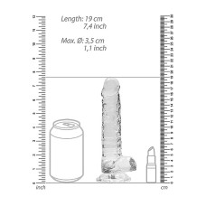 Фалоімітатор - Realrock Dildo 7" Transparent