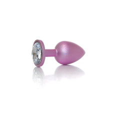 Анальна пробка - Jewellery Pearl Pink Plug Clear L