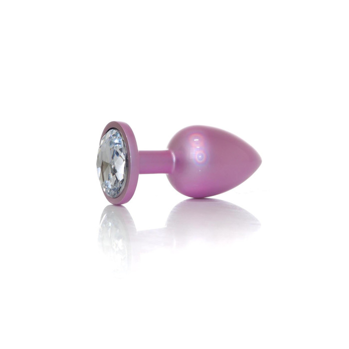 Анальна пробка - Jewellery Pearl Pink Plug Clear L