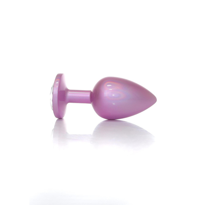 Анальна пробка - Jewellery Pearl Pink Plug Clear L