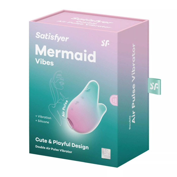Вакуумний кліторальний стимулятор - Satisfyer Mermaid Vibes Mint/Pink