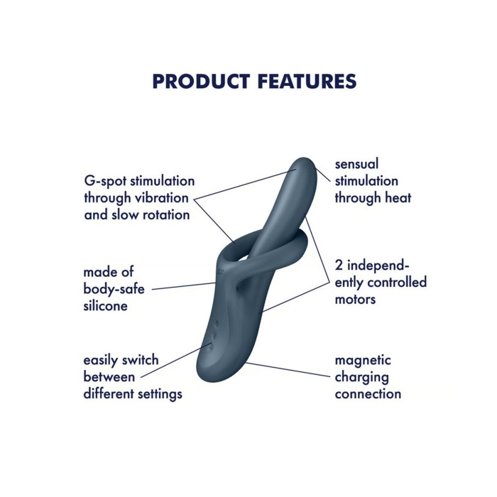 Вібратор - Satisfyer Heat Flex 4 Blue