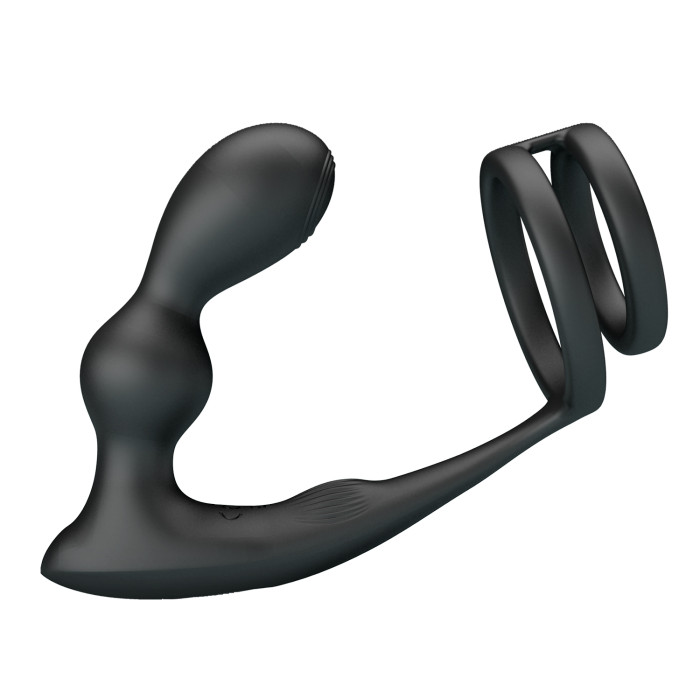 Анальна пробка з ерекційним кільцем - Mr Play Remote Control Vibrating Prostate Massager