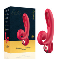 Вібратор - Erospace Sweet Play Tongue Flipping Vibrator A4