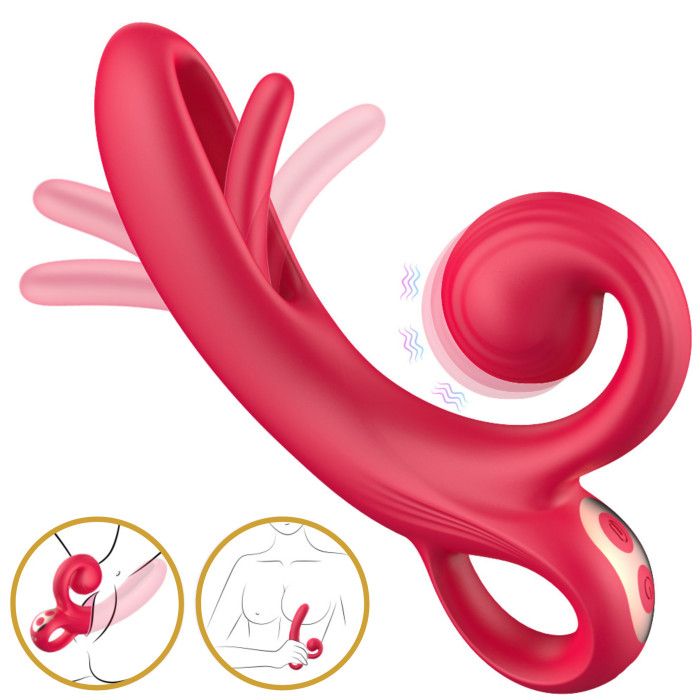 Вібратор - Erospace Sweet Play Tongue Flipping Vibrator A4