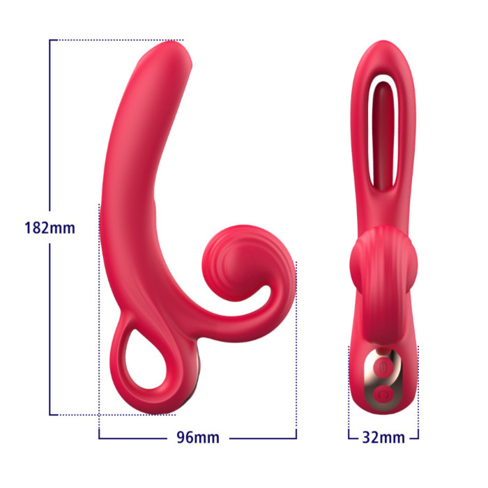 Вібратор - Erospace Sweet Play Tongue Flipping Vibrator A4