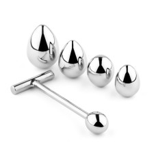 Анальна пробка зі змінними елементами - Jewellery Metal Anal Plug No. 3