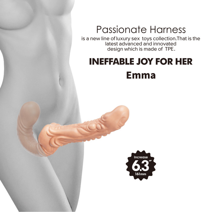 Безремінний страпон - Ultra Passionate Harness Emma 6.3"