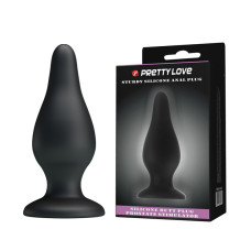Анальна пробка - Pretty Love Sturdy Silicone Anal Plug Black