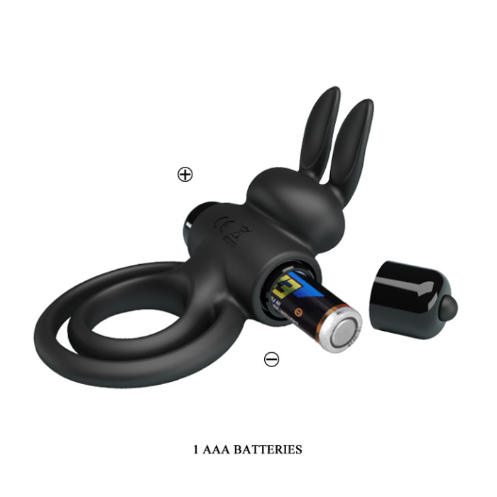 Ерекційне кільце - Pretty Love Vibrant Penis Ring III Black