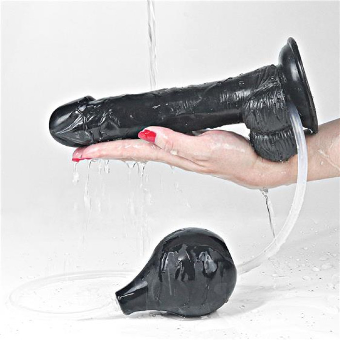 Фалоімітатор - Squirt Extreme Dildo 9" Black