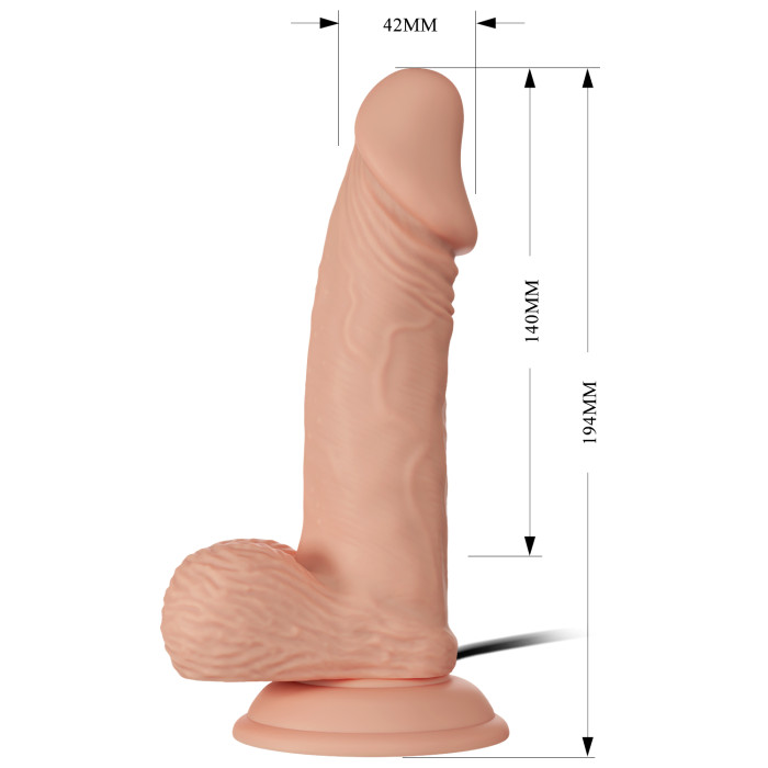 Вібратор - Beautiful Encounter Zebulon Vibrator Flesh