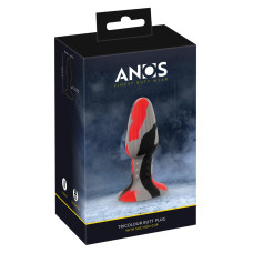 Анальна пробка - Anos Tricolour Butt Plug