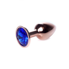 Анальна пробка - Jewellery Red Gold Plug Dark Blue