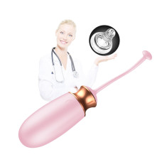 Віброяйце - Vibrating Silicone Love Egg Pink, USB, 10 Function, Heating, Voice Control