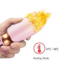 Віброяйце - Vibrating Silicone Love Egg Pink, USB, 10 Function, Heating, Voice Control
