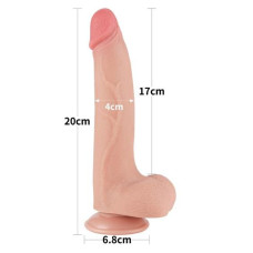 Фалоімітатор - Sliding-Skin Dual Layer Dong 8.5" Flesh #1