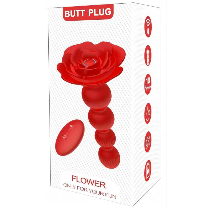 Анальний стимулятор - Rose Rotating Anal Beads