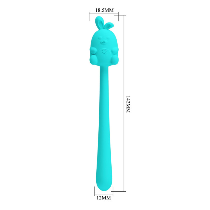 Вібратор - Pretty Love Cute Bunny Turquoise, 7 vibration functions