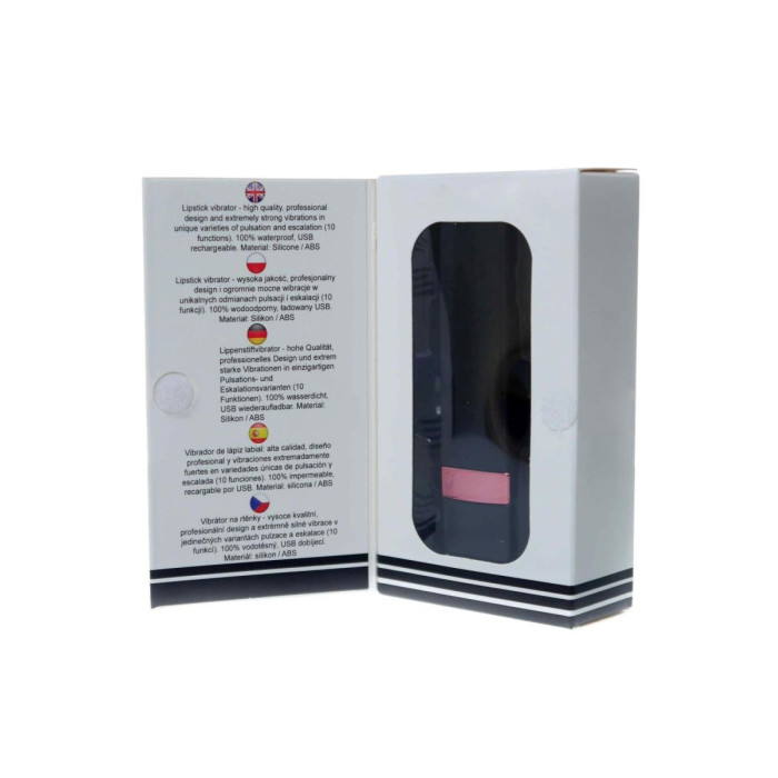 Міні-вібратор - Rechargeable Lipstick Vibrator Black