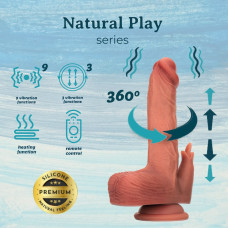 Реалістичний вібратор - Thrusting Dildo With Swing Motion And Heating Erospace Natural Play D7