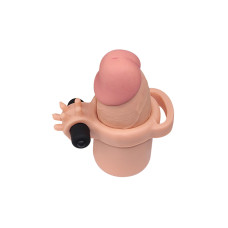 Насадка на член - Pleasure X-Tender Vibrating Penis Sleeve Add 3" Flesh