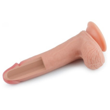 Фалоімітатор - Dual-Layered Silicone Cock 8" Flesh #2