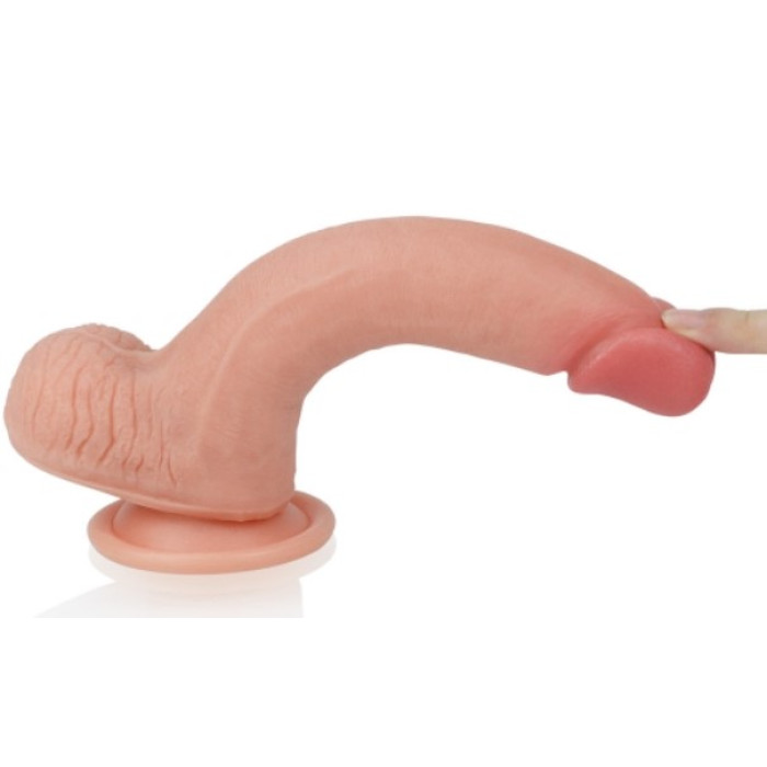 Фалоімітатор - Dual-Layered Silicone Cock 8" Flesh #2