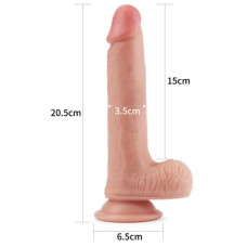 Фалоімітатор - Dual-Layered Silicone Cock 8" Flesh #2