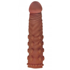 Насадка на член - Pleasure X-Tender Penis Sleeve Add 2" Brown