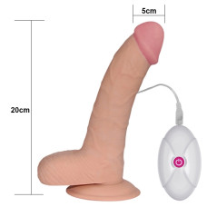 Реалістичний вібратор - The Ultra Soft Dude Vibrating 8.8"