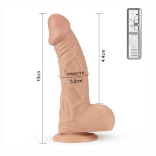 Вібратор - Real Extreme Vibrating Dildo 9"