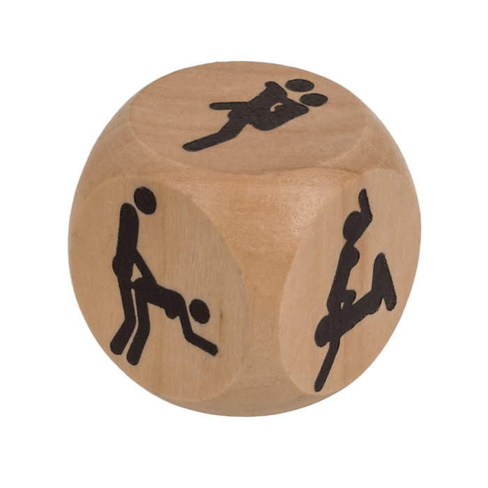 Дерев'яний кубик Kama Sutra Wooden Dice, 3x3 см