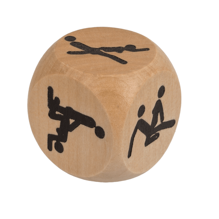 Дерев'яний кубик Kama Sutra Wooden Dice, 3x3 см